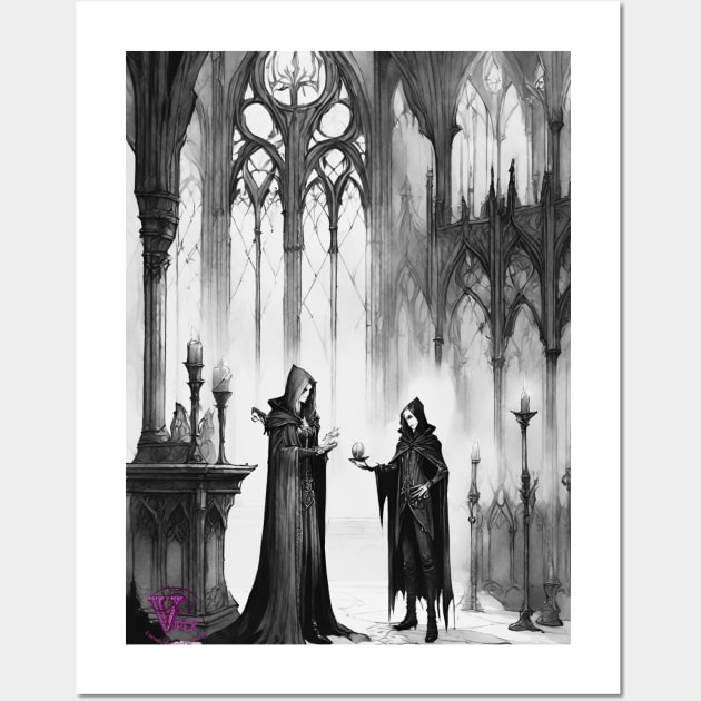 Knight  Templar and the Devil Wall Art by Viper Unconvetional Concept